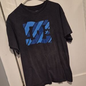 DC Charcoal and Cobalt Tee